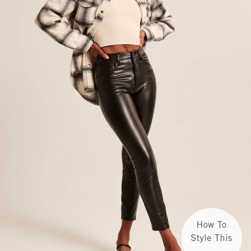 Abercrombie & Fitch, NWT vegan leather pants